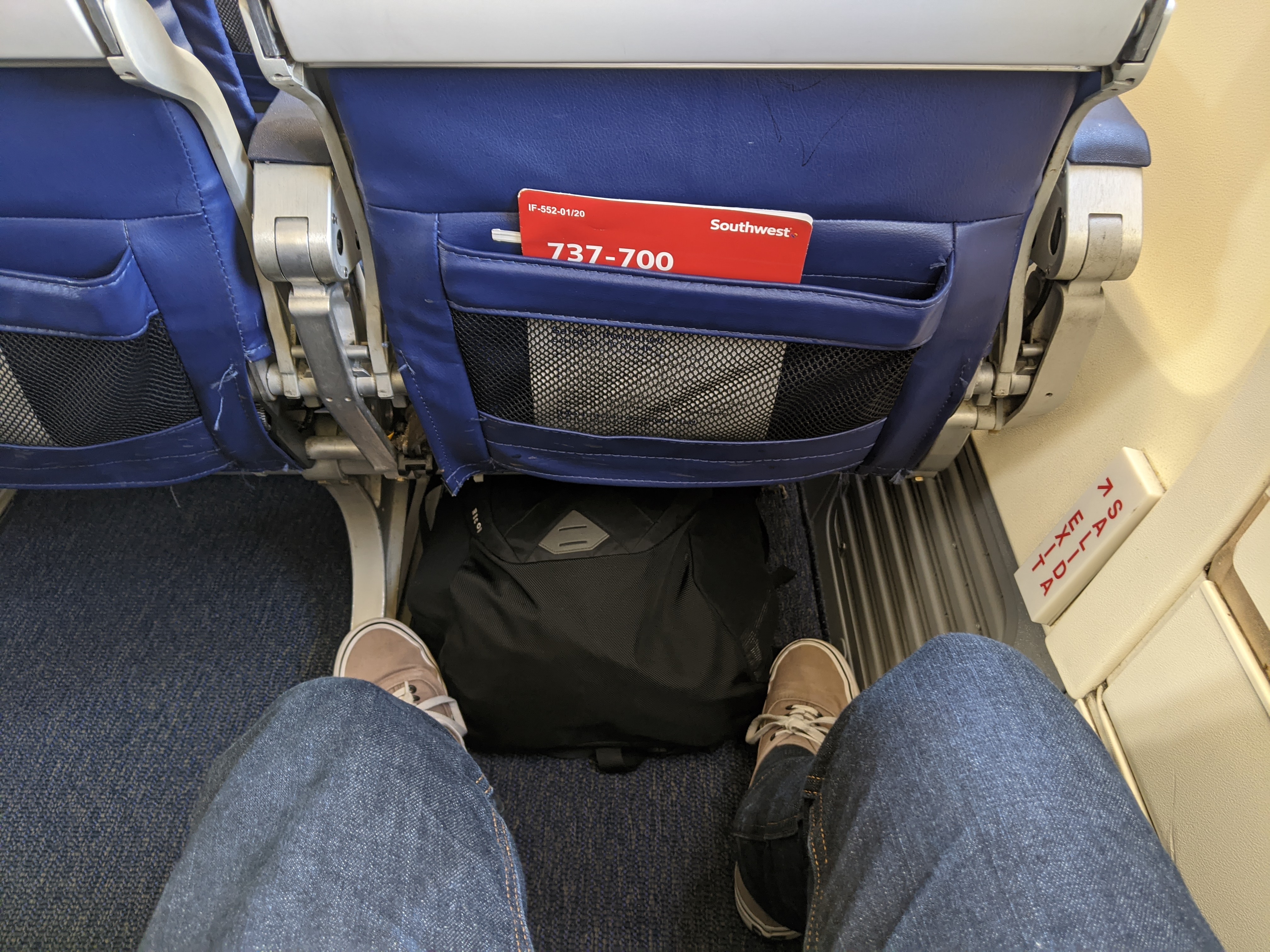 Southwest Airlines 737-800 Exit Row