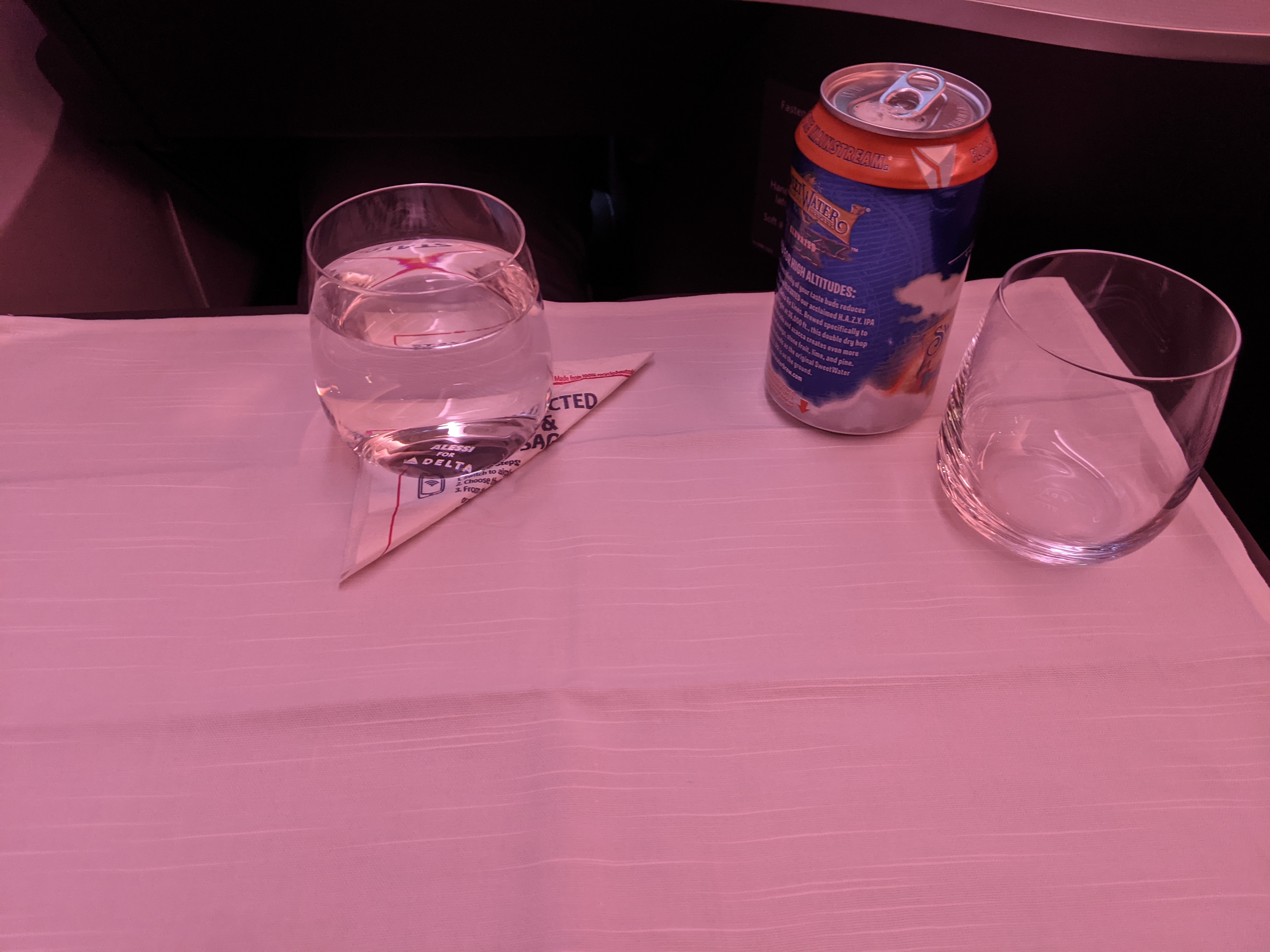 Delta 767-400 Delta One Meal