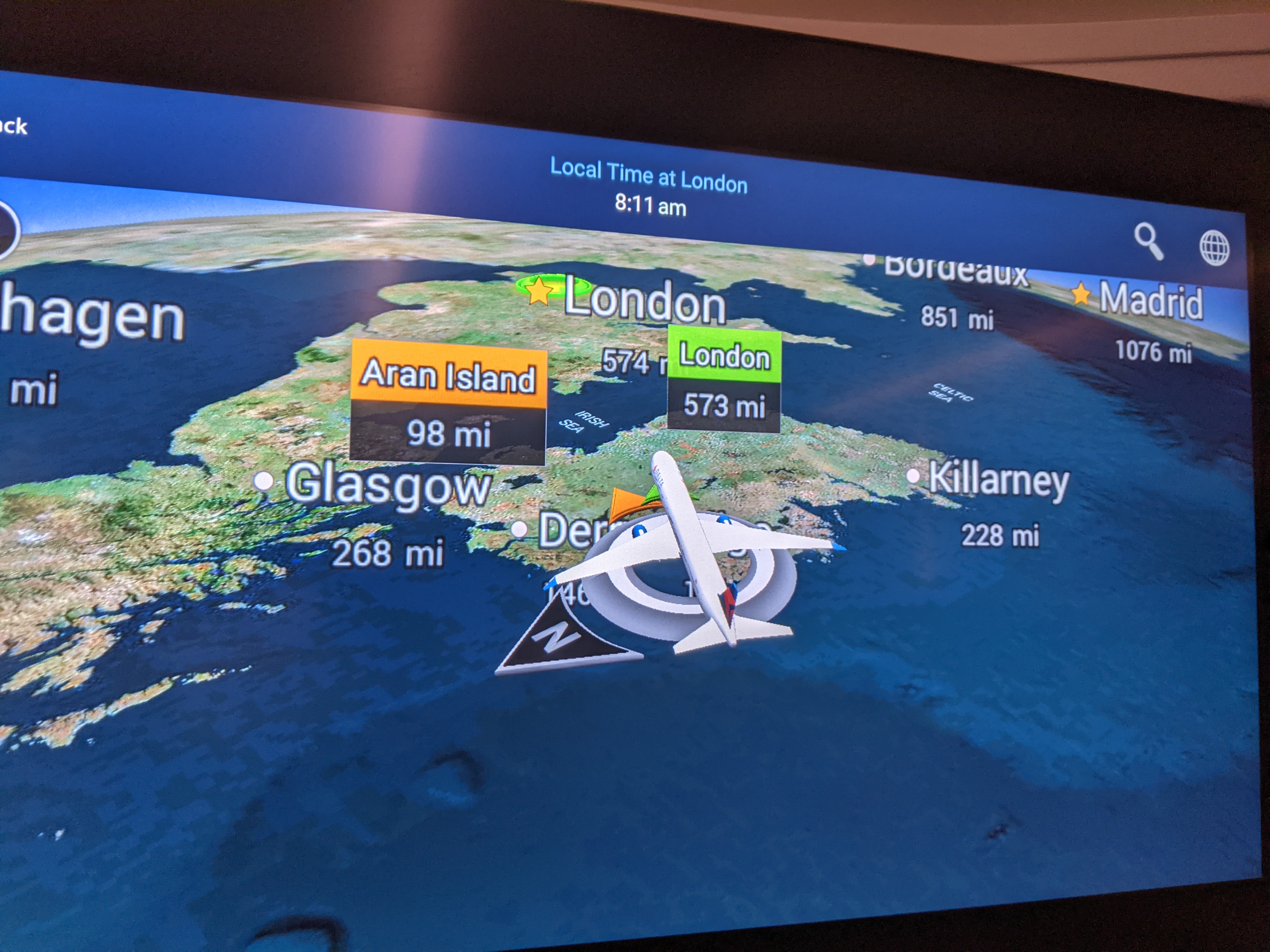 Delta 767-400 Delta One IFE