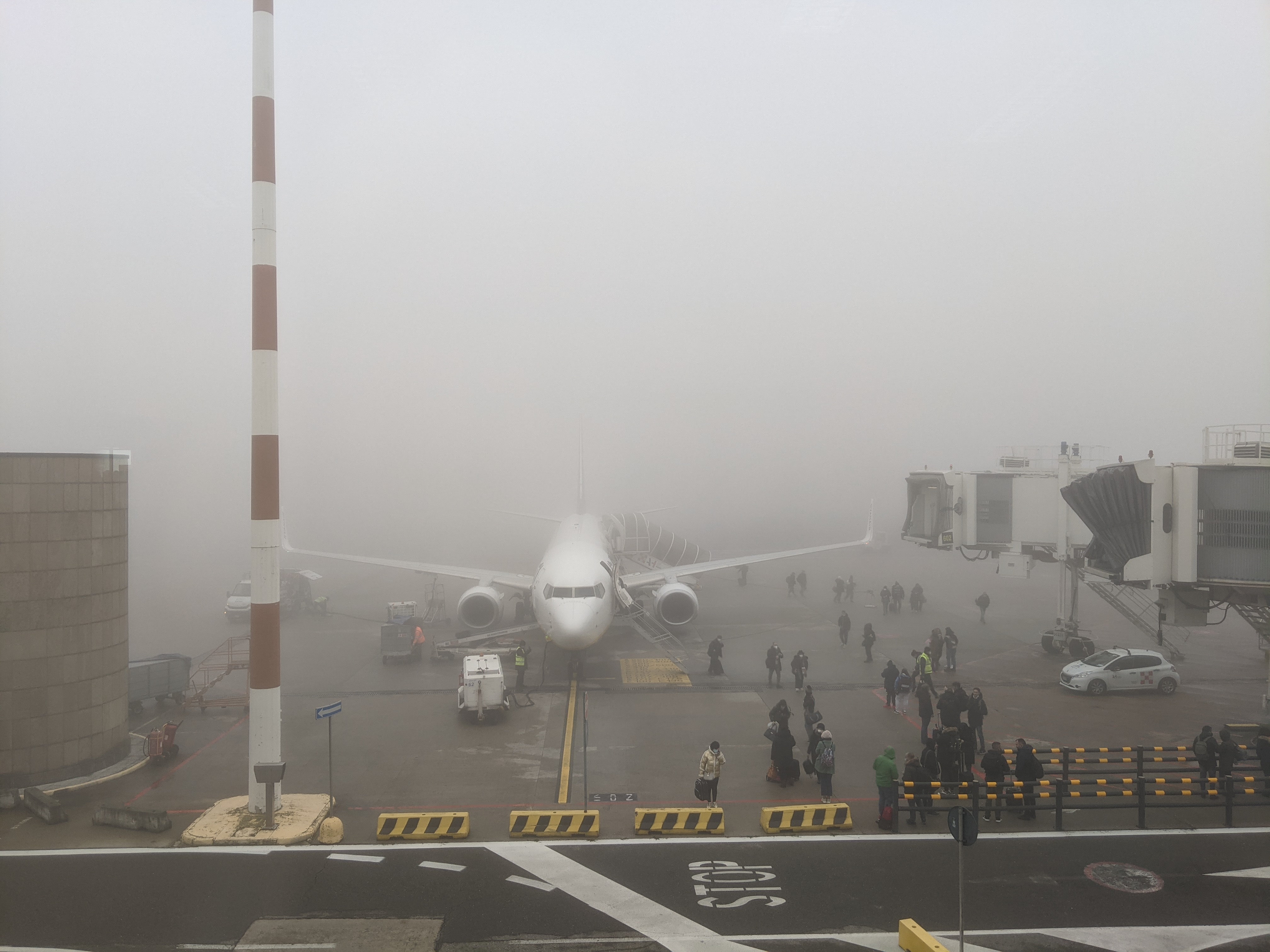 MXP Airport Fog