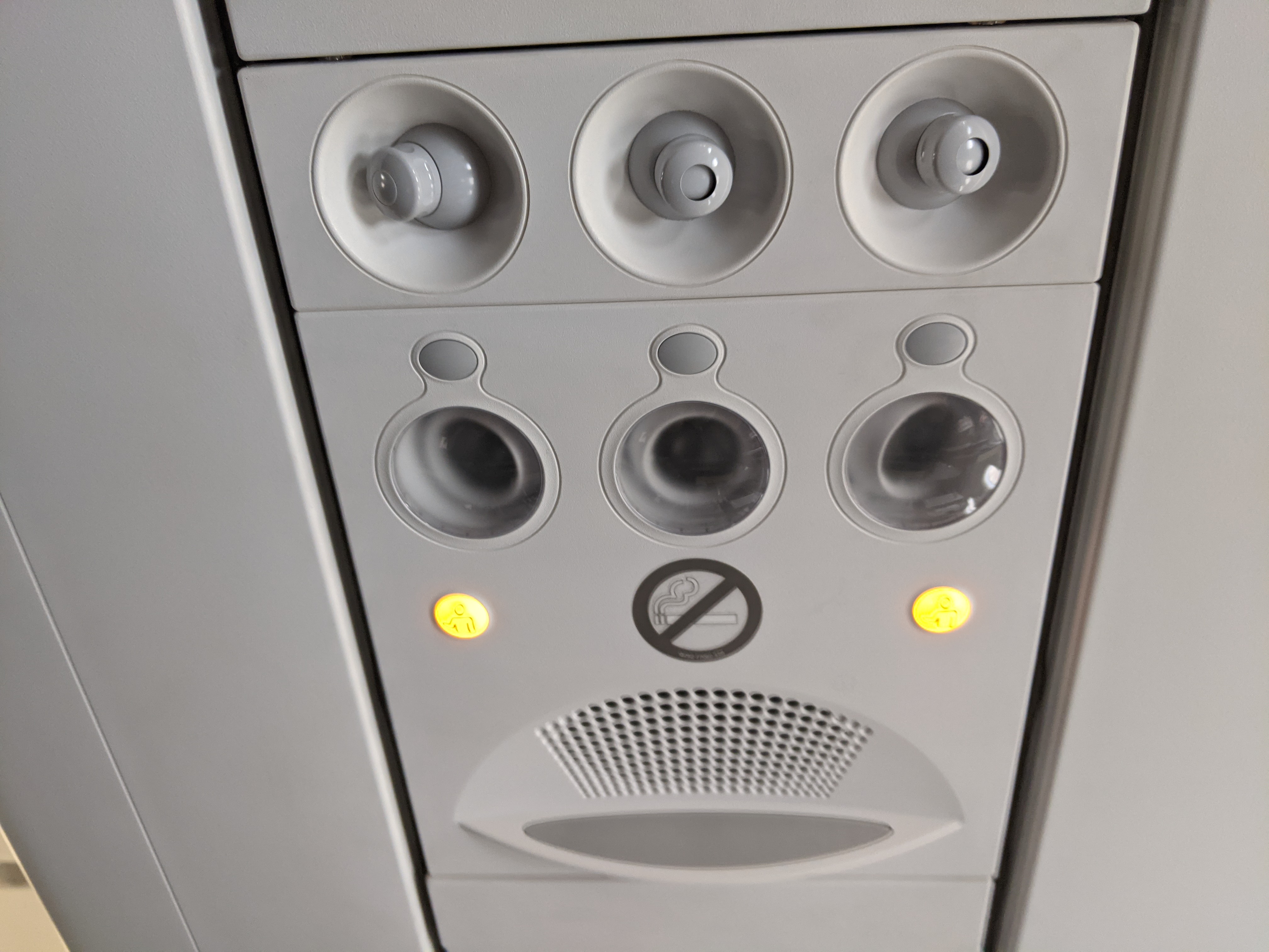 Finnair A321 Economy Seat Overhead