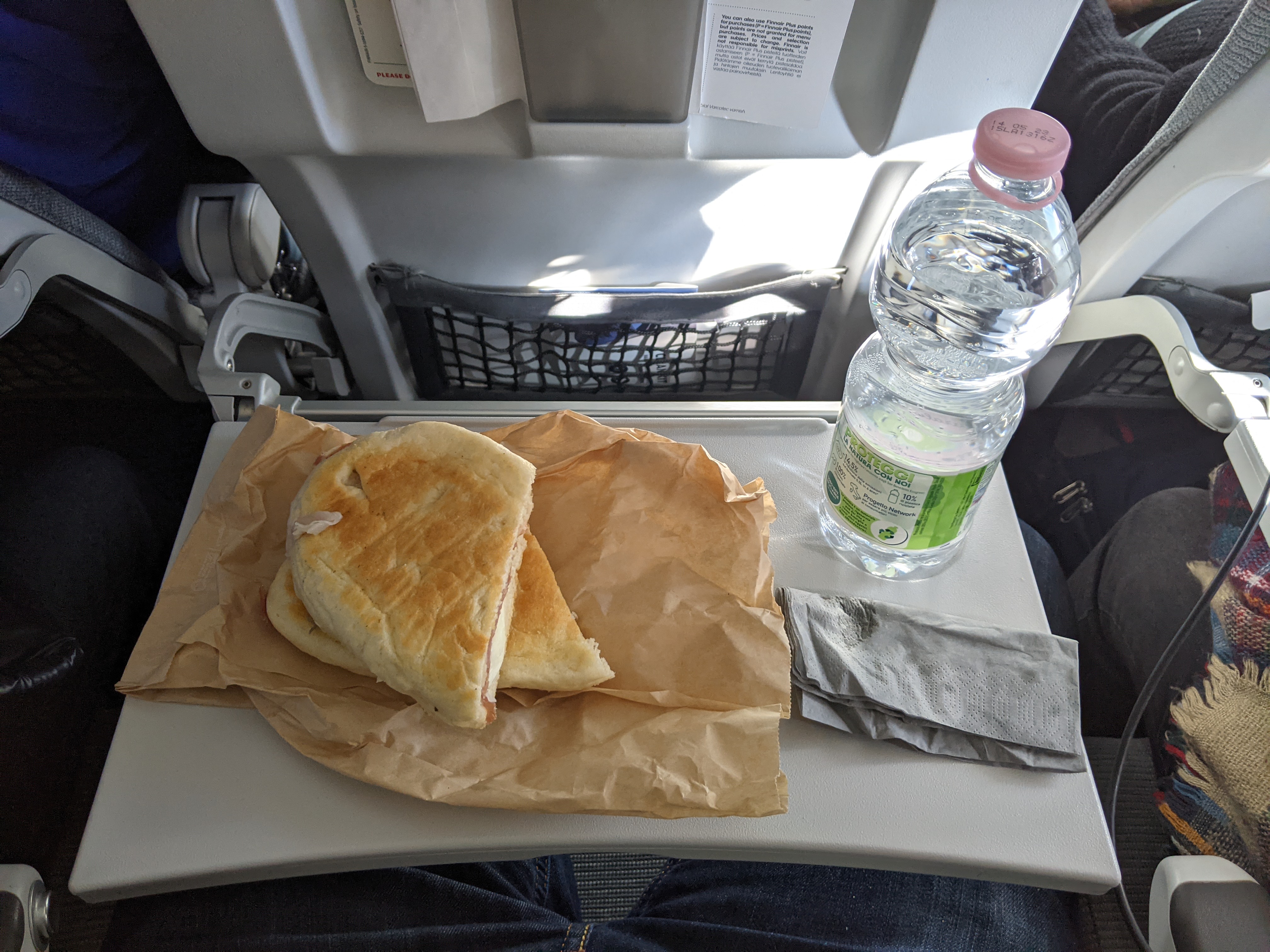 Finnair A321 Economy In flight Service