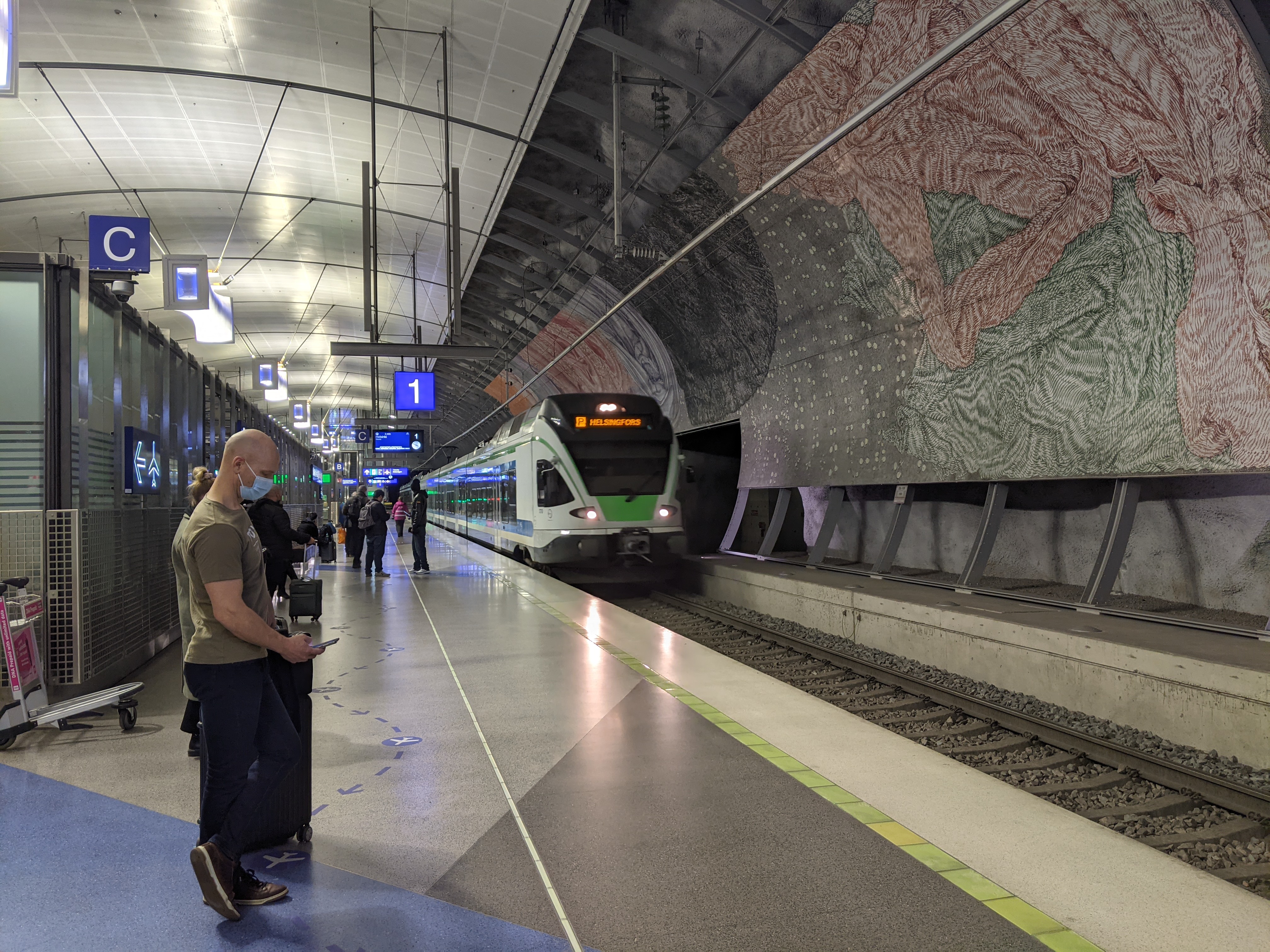Finnair A321 Economy Arrival Train
