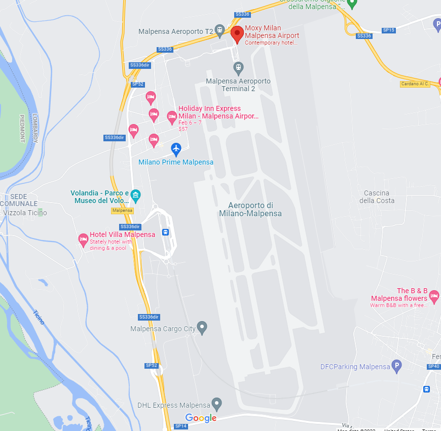 MXP Moxy Hotel Location