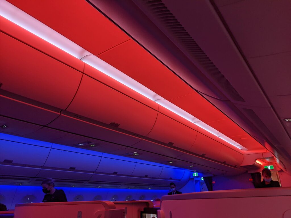 Air France A350 Business Class Cabin Lights