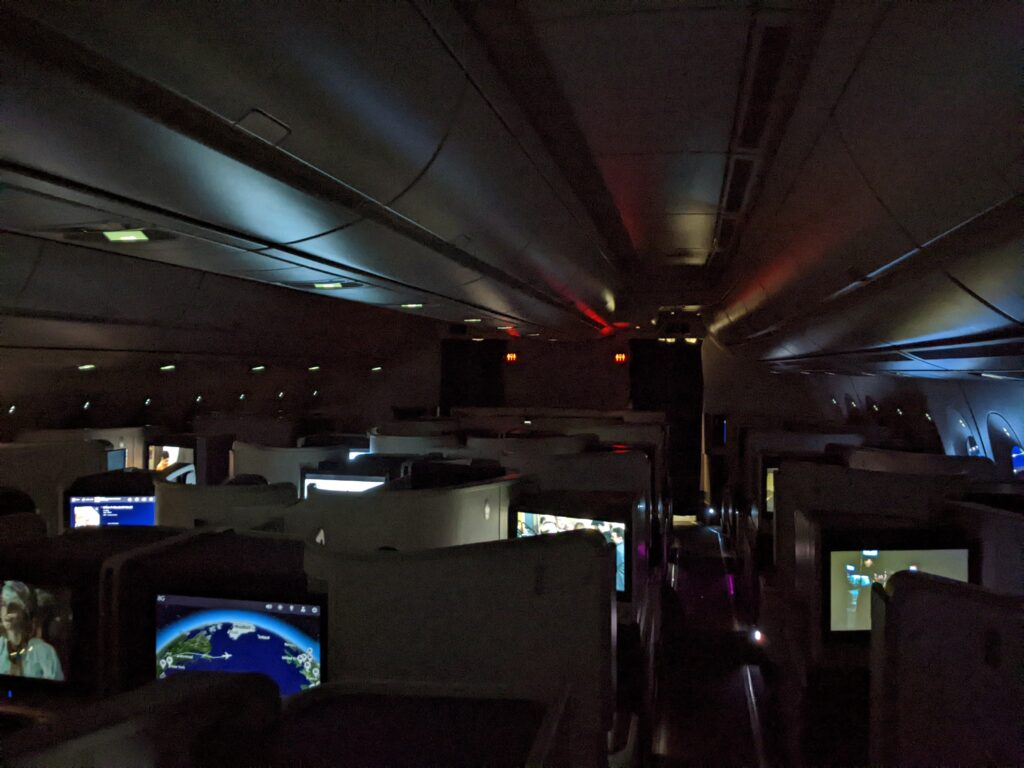 Air France A350 Business Class cabin