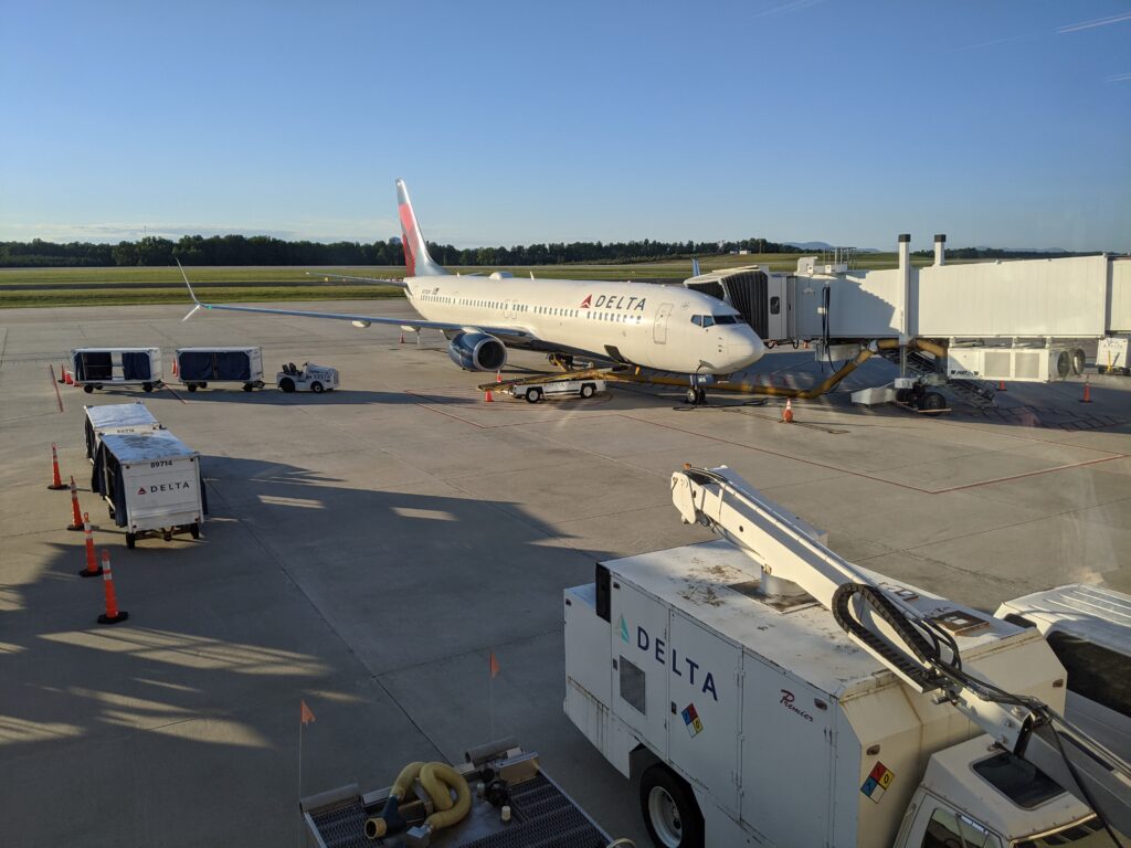 GSP Airport Delta Air Lines At the Gate