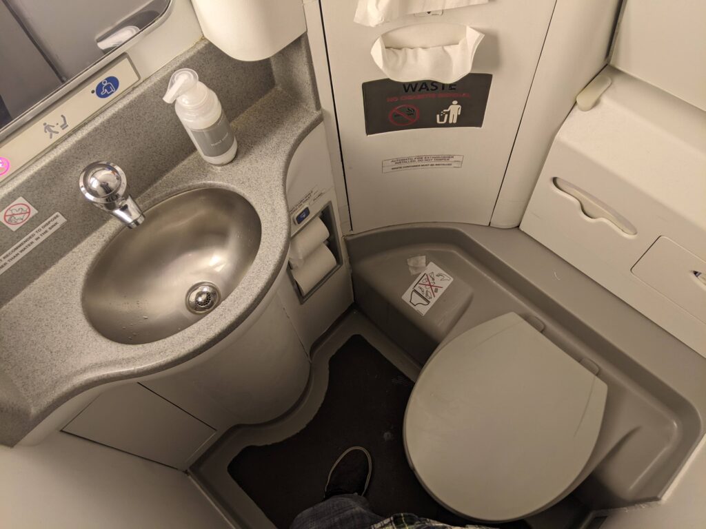 United ERJ175 Economy Rear Bathroom