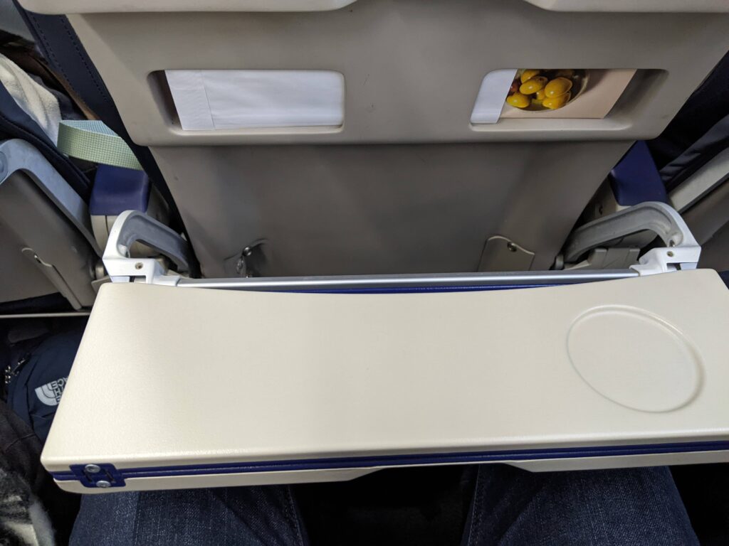 Norwegian 737-800 Tray Table