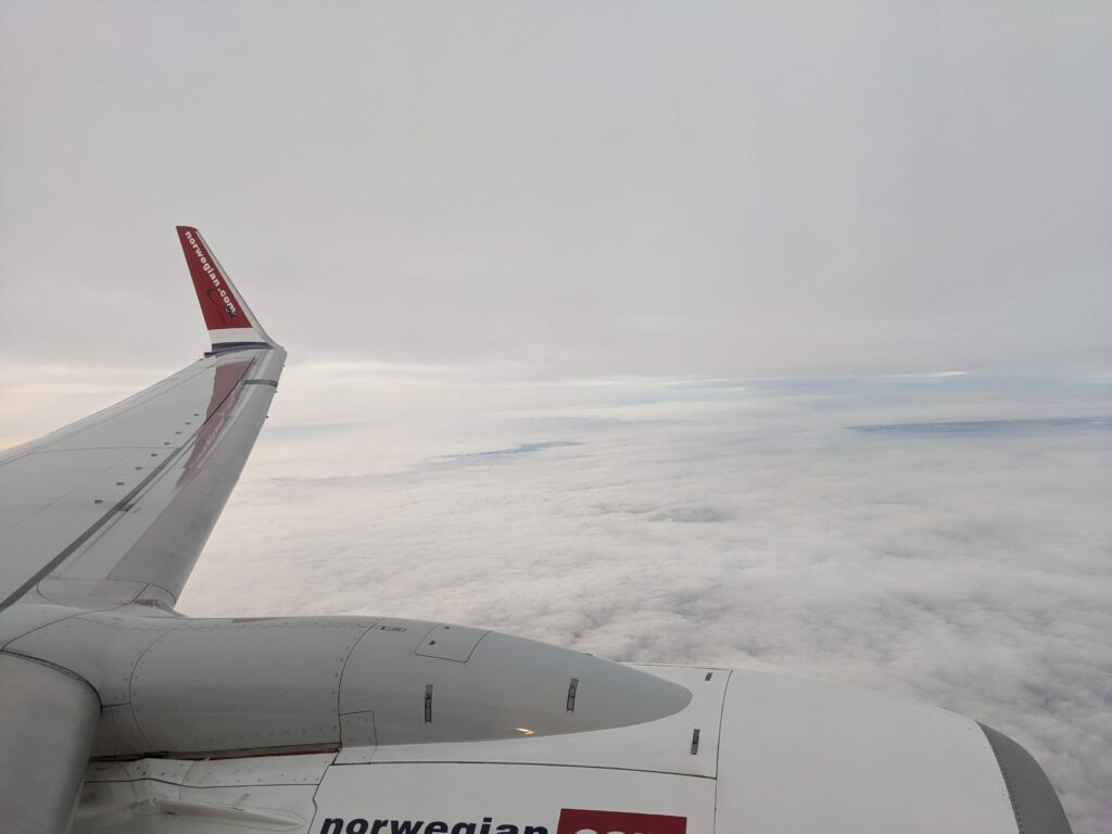 Norwegian 737-800 In flight