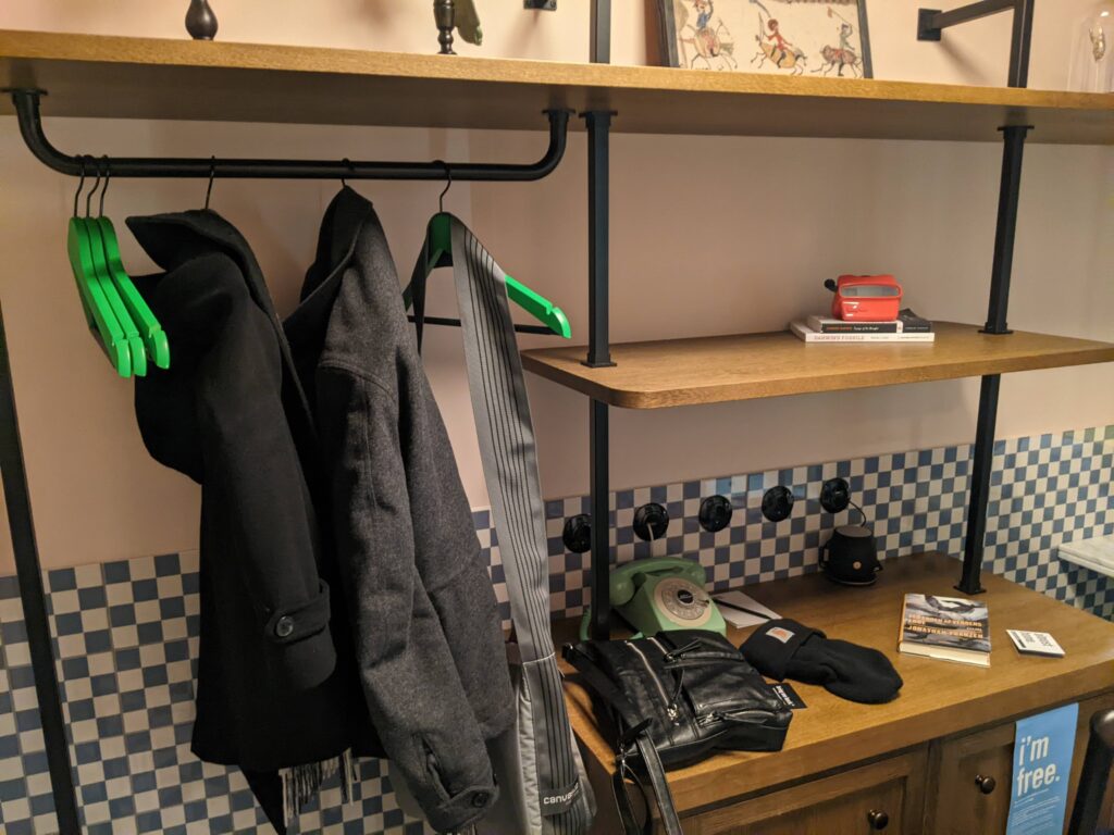 25 Hours Hotel Copenhagen Closet Area