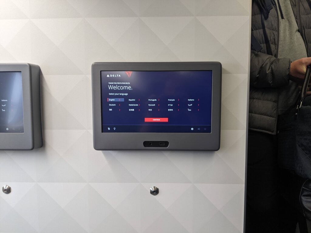 Delta 767-400 Premium Select Seat In Seat Entertainment 