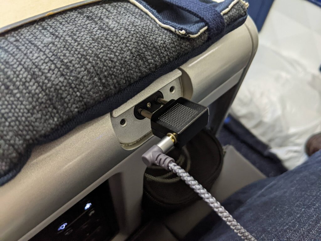 Delta 767-400 Premium Select Seat In seat entertainment 