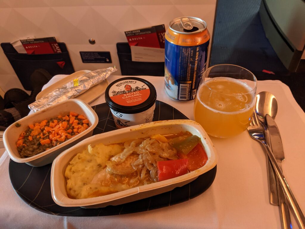 Delta 767-400 Premium Select Meal Service