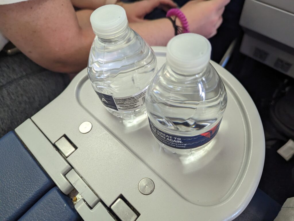 Delta 757 First Class Water