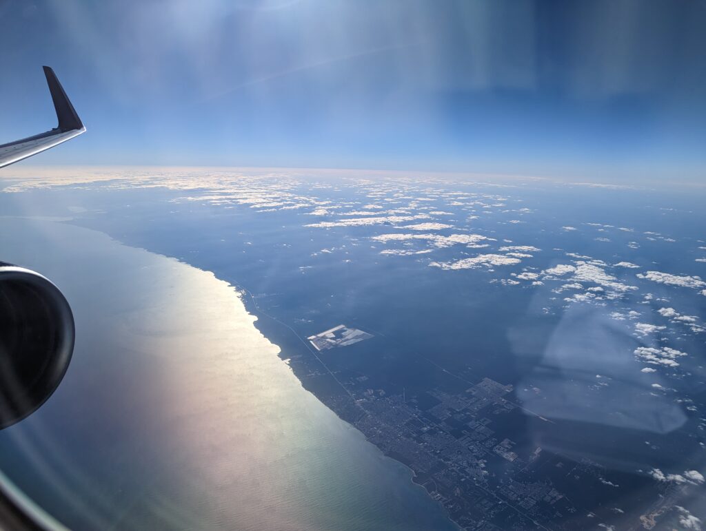 Delta 757 First Class Window View