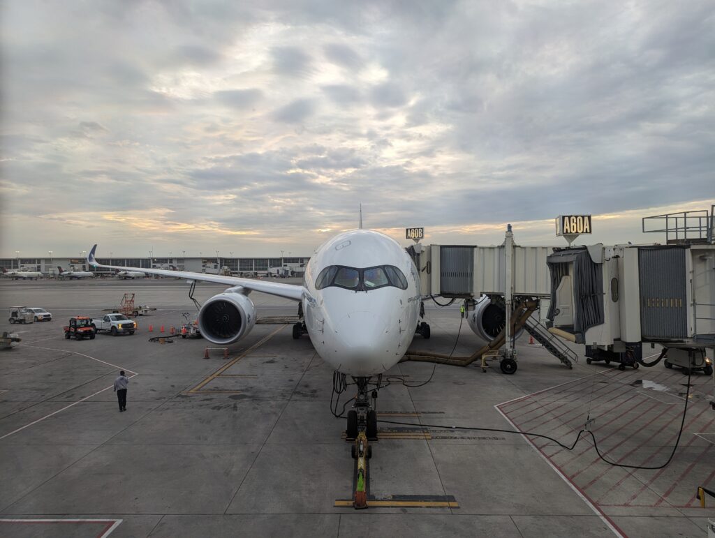 Air France A350 at the gate DTW