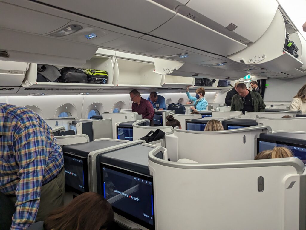 Air France A350 Business Class Cabin