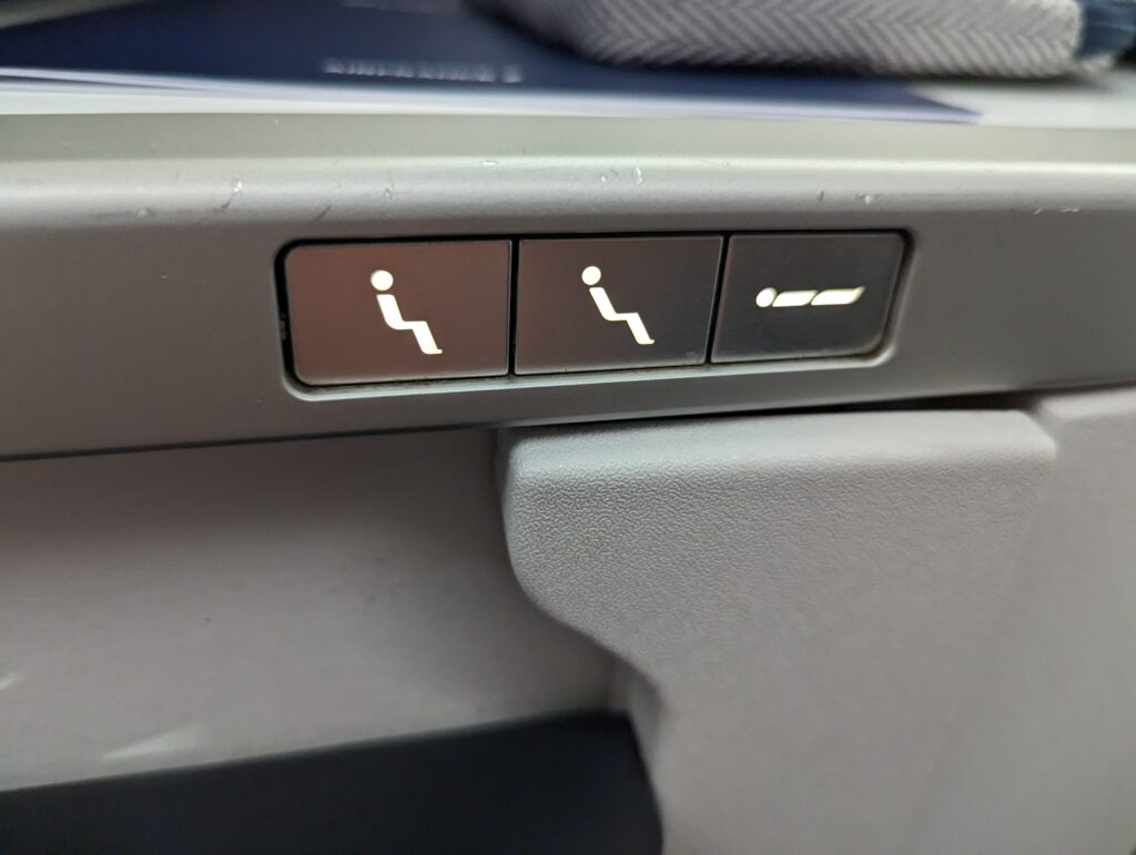 Air France A350 Business Class Seat Controls 