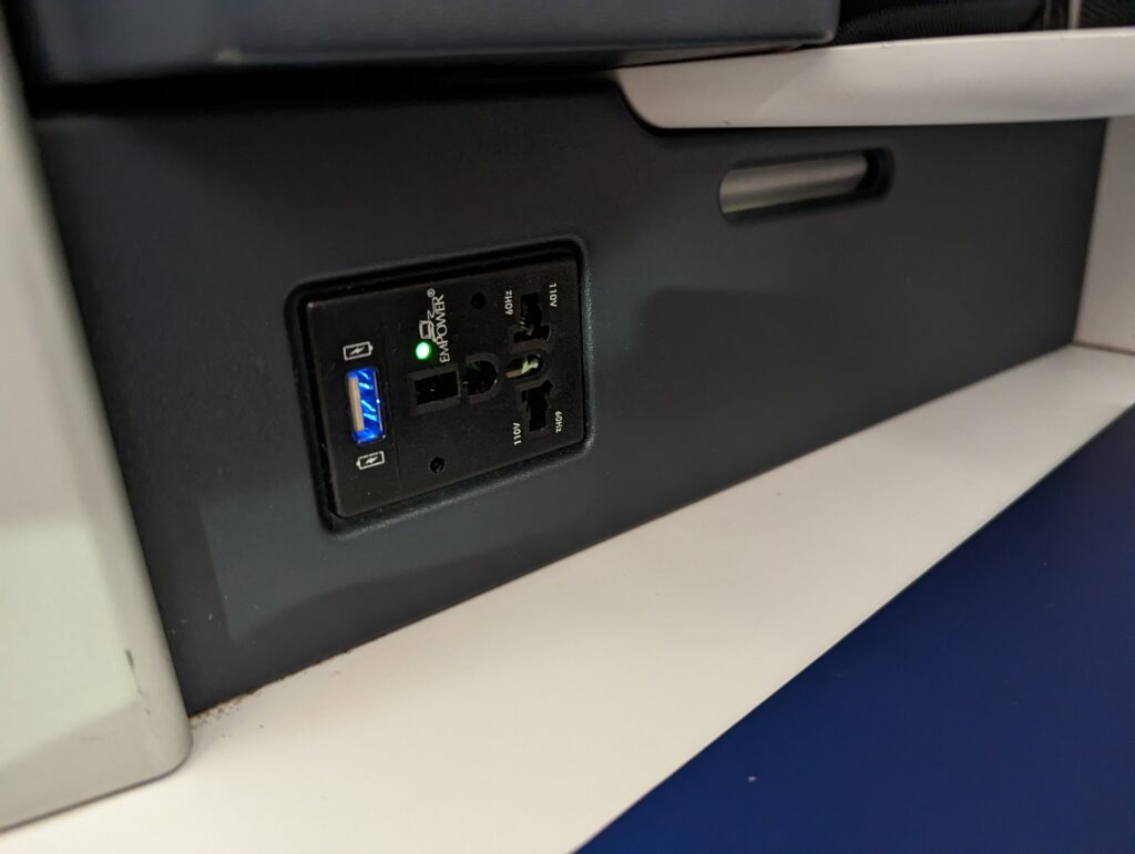 Air France A350 Business Class In seat Power