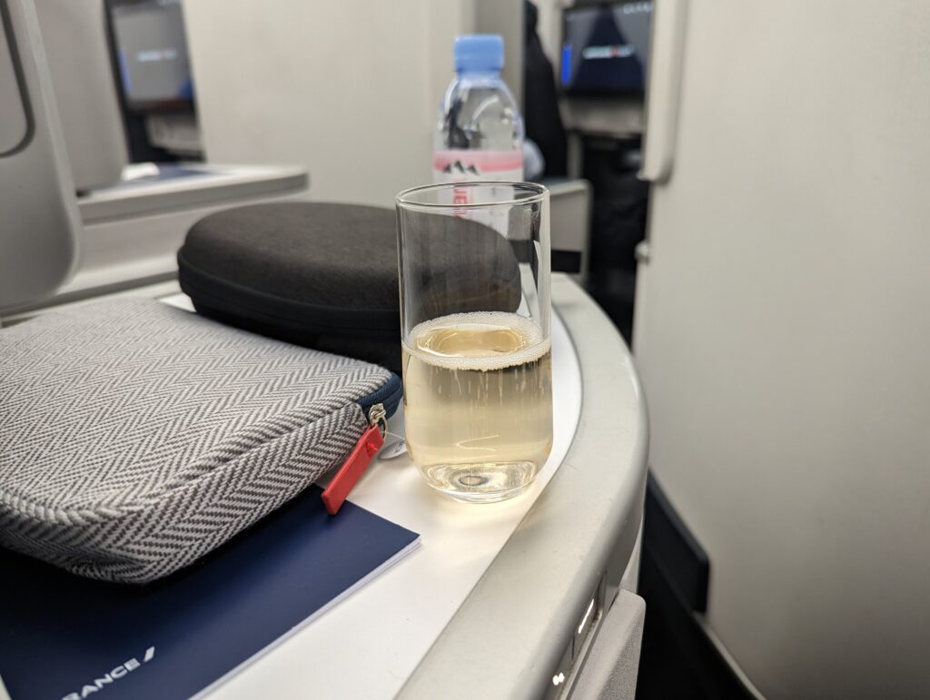 Air France A350 Business Class Champagne  