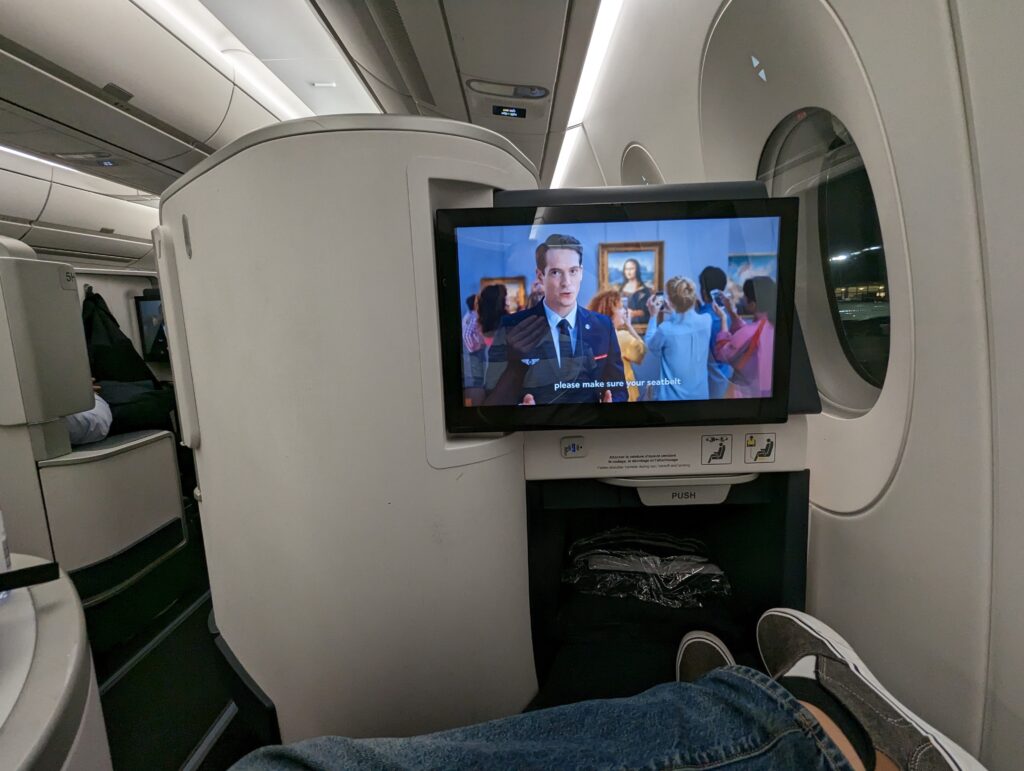 Air France A350 Business Class Safety Video