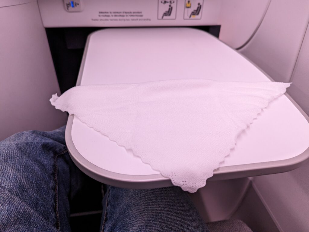 Air France A350 Business Class Tray Table