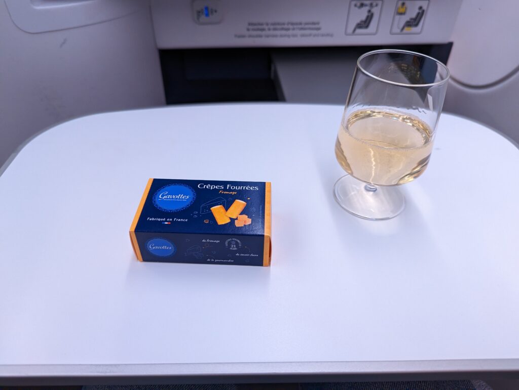 Air France A350 Business Class Meal Snacks