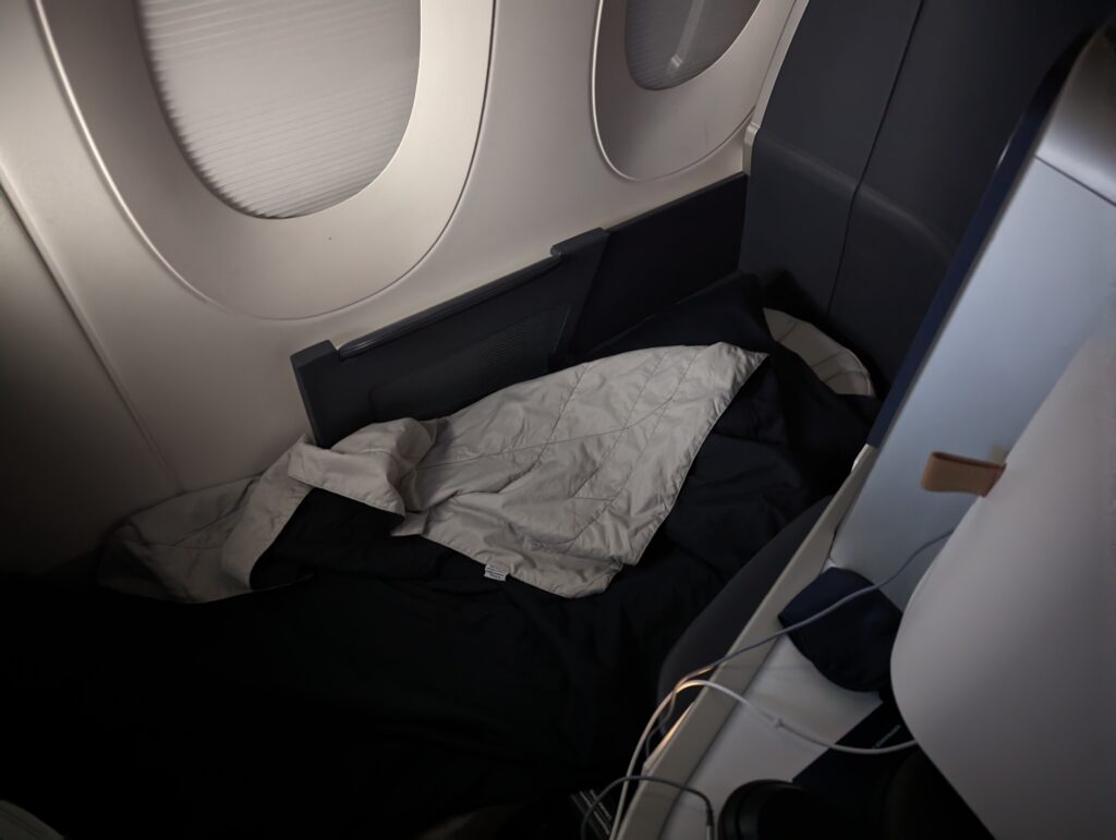 Air France A350 Business Class Bedding