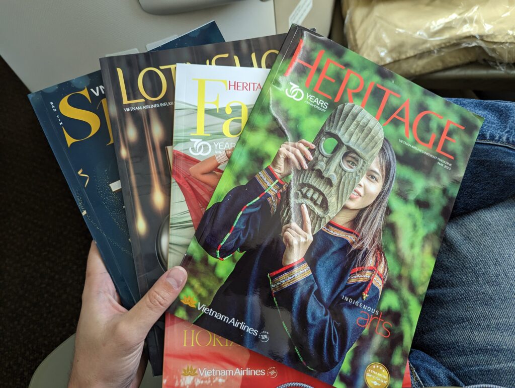 Vietnam Airlines 787-9 Business Class In seat magazine 