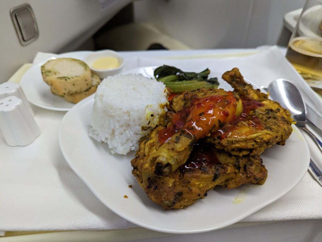 Vietnam Airlines 787-9 Business Class Dinner Service Entree 