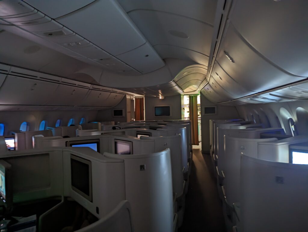 Vietnam Airlines 787-9 Business Class Cabin In Flight