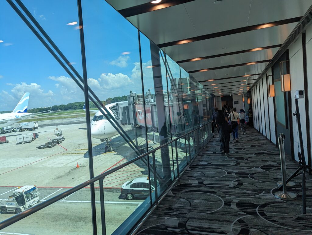 Singapore Airlines A350 Business Class Boarding