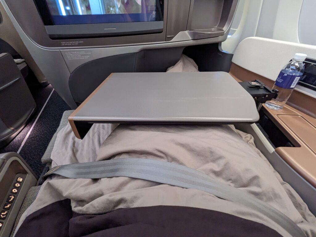 Singapore Airlines A350 Business Class Second Meal