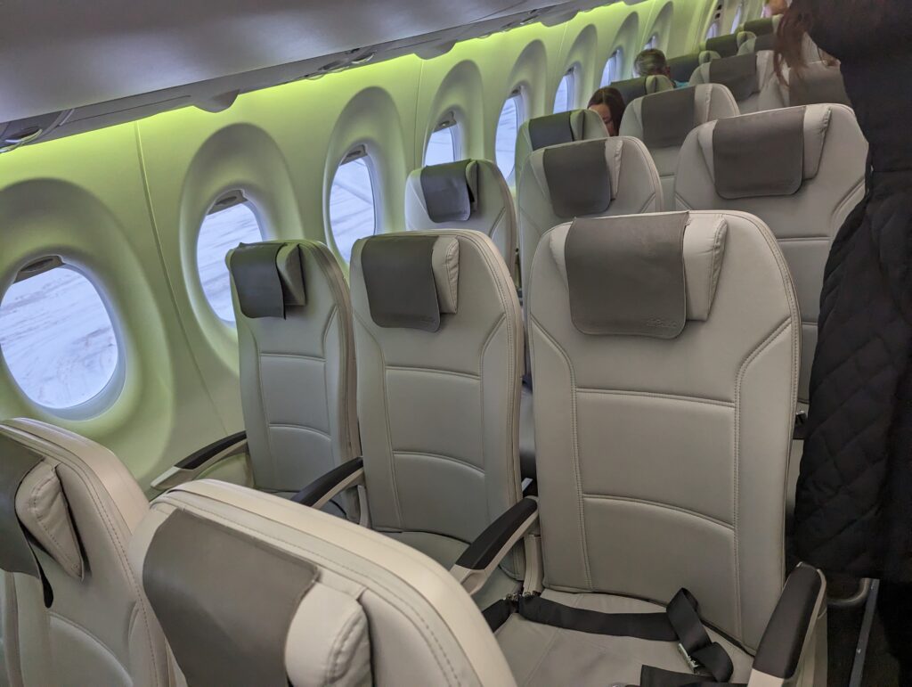 airBaltic A220-300 Economy Cabin