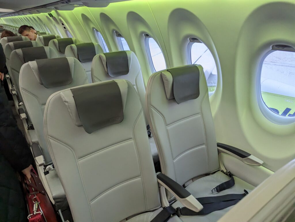 airBaltic A220-300 Economy Cabin