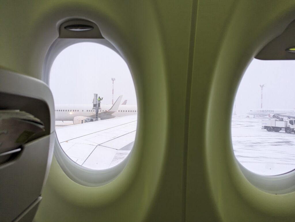 airBaltic A220-300 Economy Cabin