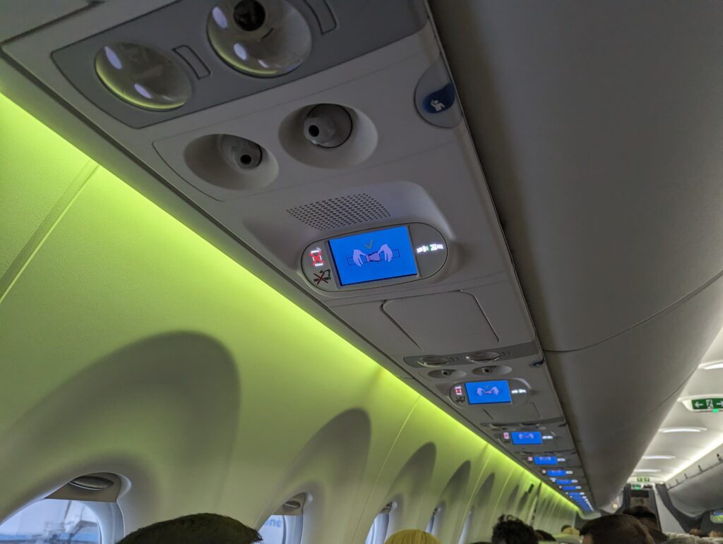 airBaltic A220-300 Overhead Monitors