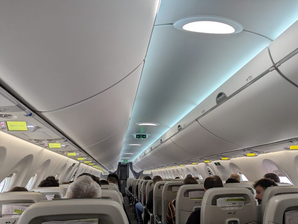 airBaltic A220-300 Cabin