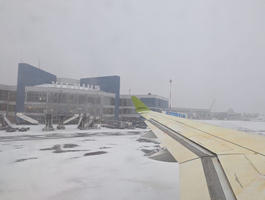 airBaltic A220 at Vilnius