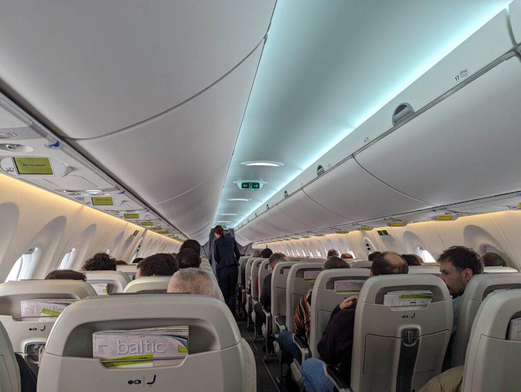 airBaltic A220-300 In Flight Cabin Service