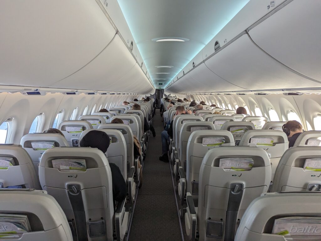 airBaltic A220-300 Cabin In Flight