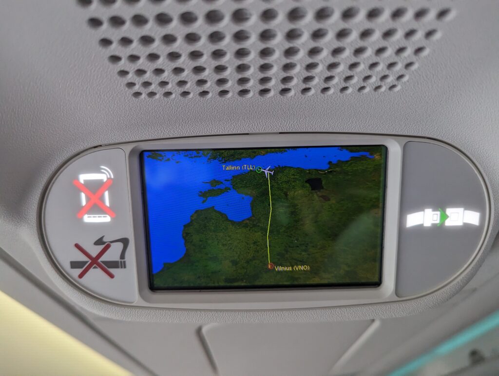 airBaltic A220-300 Overhead Monitors