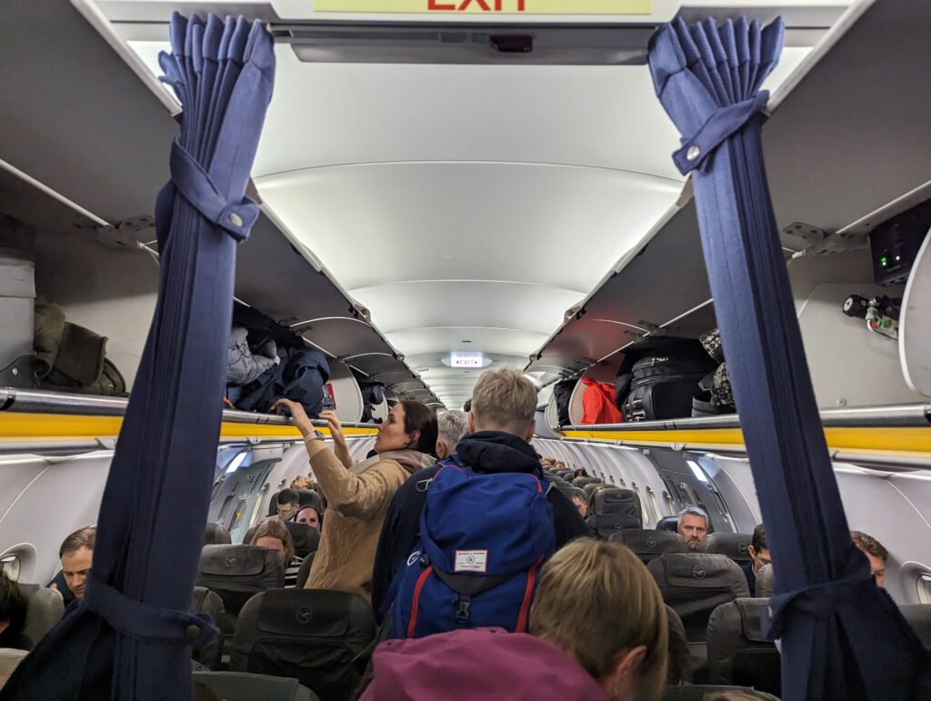 Lufthansa A321 Economy Cabin