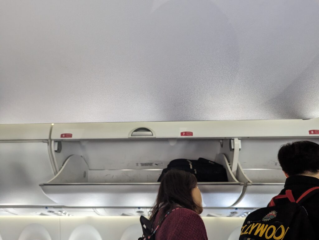 Breeze A220 Overhead Bins