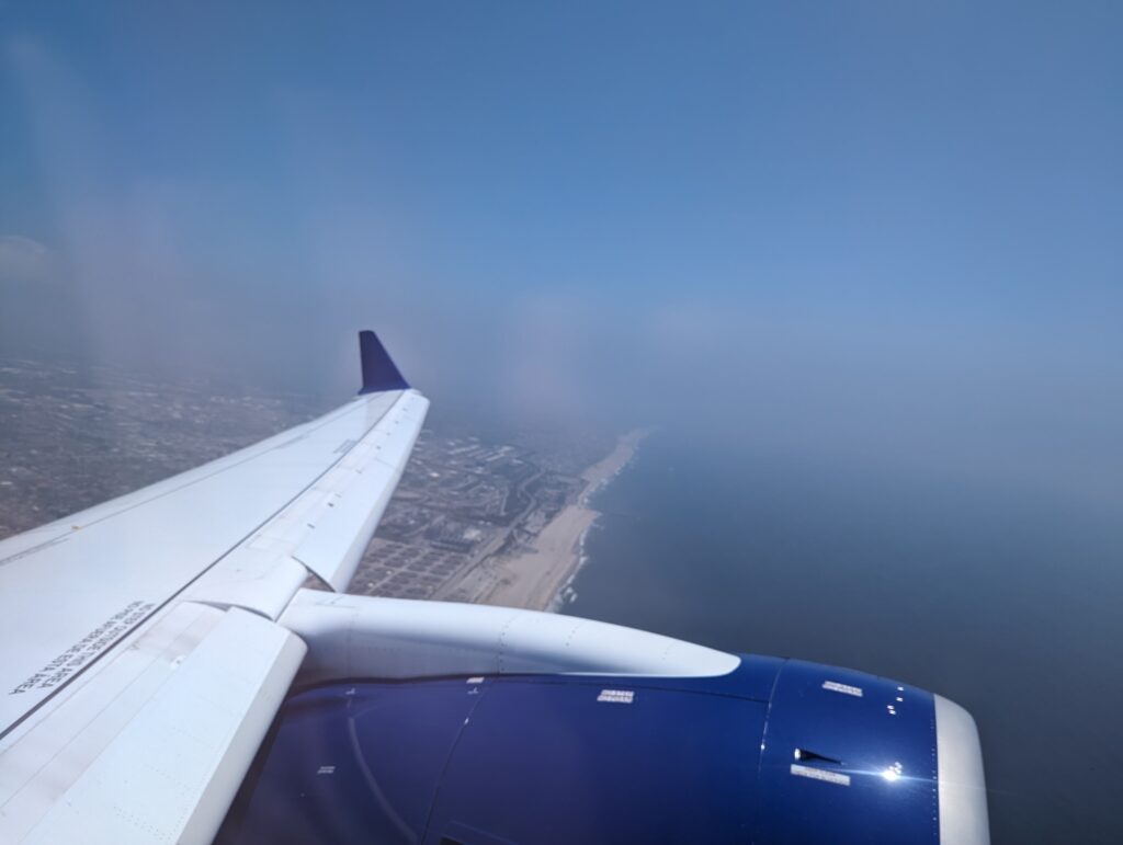 Breeze A220 LAX Takeoff