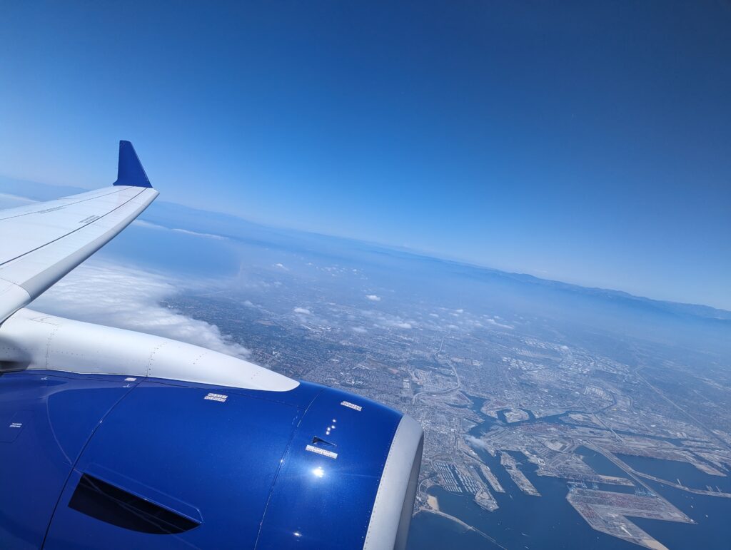 Breeze A220 LAX Takeoff