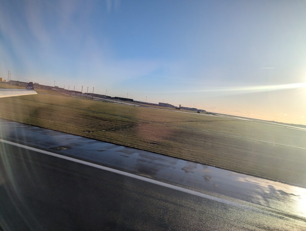 SAS A330-300 Business Class  Window View Landing CPH