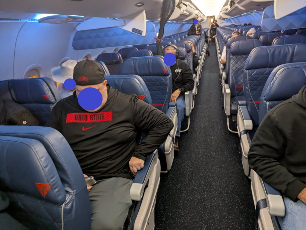 Delta A320 First Class Cabin