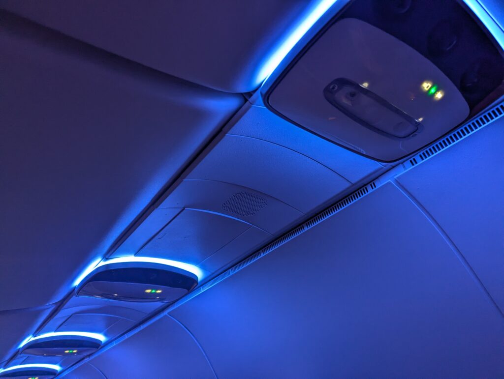 Delta A320 First Class Overhead